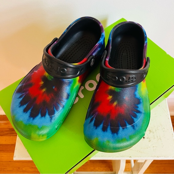 NIB tie dye crocs - Picture 1 of 8